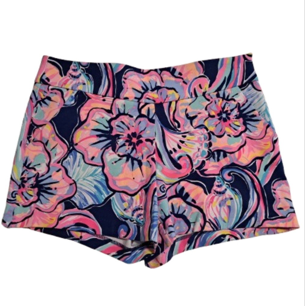 Lilly Pulitzer Makenna Ponte Short in Nauti Navy Boho Bateau Size 6